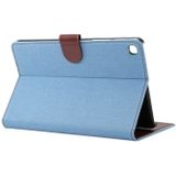 Denim textuur PC horizontale Flip lederen beschermende case voor Galaxy tab A 8 (2019) P200/P205  met houder & kaartsleuven & portemonnee & fotolijstjes (blauw)