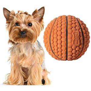 Hond Speelgoed Latex Hond Bite Sound Ball Pet Toys  Specificatie: Large Basketball Brown