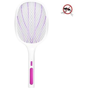 Electrical Mosquito Swatter Mosquito Killer Two-In-One USB Oplaadbare Huishoudelijke Elektrische Mosquito Swatter  Kleur: LEDx6 Purple (Base Charging)