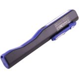 100LM hoge helderheid Pen vorm werken licht / zaklamp  wit licht  COB LED 2-modi met 90 graden draaibare magnetische Pen Clip(Blue)
