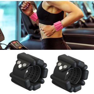 1 paar Yoga Fitness afneembare gewicht-dragende armbanden sport gewicht-dragende siliconen polsbandjes  specificatie: 900g (zwart)
