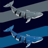 LS-XDU/RC B4 Walvisspeelgoed met afstandsbediening kan duiken en water spuiten
