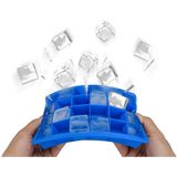 24 rasters siliconen Ice Cube Tray mallen vierkante vorm ijsblokjes Maker fruit popsicle ijs schimmel (Rose rood)