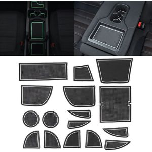 Auto water Cup poort slot matten kunststof wit lichtgevende anti-slip interieur deur pad voor Mazda CX-5 2013-2014