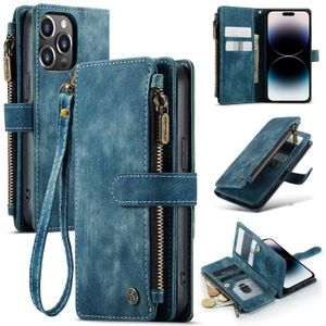 Voor iPhone 14 Pro CaseMe C30 Multifunctionele telefoon lederen tas