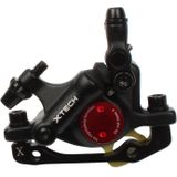 ZOOM HB100 Mountain Bike Hydraulische remklauwklapfietskabel trek hydraulische schijfremklauw  Style:Front(Black)