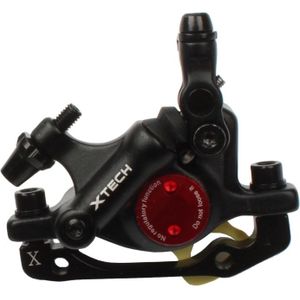 ZOOM HB100 Mountain Bike Hydraulische remklauwklapfietskabel trek hydraulische schijfremklauw  Style:Front(Black)