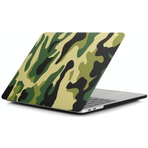 Camouflage Patroon Laptop Water Decals PC-beschermhoes voor MacBook Retina 12 inch A1534 (groene camouflage)