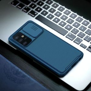 Voor Samsung Galaxy A52 5G NILLKIN CamShield Pro Series PC Volledige dekking Stofdicht Krasbestendig Mobiele Telefoon Hoesje (Blauw)
