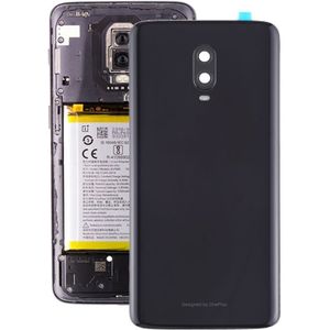 Originele batterij achtercover met camera lens voor OnePlus 6T (Jet Black)