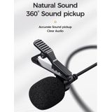 JOYROOM JR-LM1 Portable Mini Accurate Sound Pickup Lapel Lavalier microfoon  lengte:2m