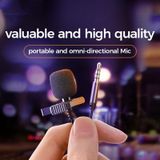 JOYROOM JR-LM1 Portable Mini Accurate Sound Pickup Lapel Lavalier microfoon  lengte:2m