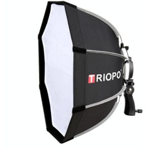 TRIOPO KS55 55cm Speedlite Flash Octagon Parabolic Softbox Diffuser met Bracket Mount Handle voor Speedlite