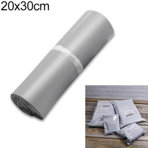 100 STUKS / Roll Thick Express Bag Verpakkingszak Waterdichte Plastic Zak  Grootte: 20x30cm (Zilver)