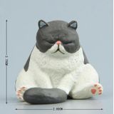 Warm Series Sitting Sleepy Zoo Figure Koelkastmagneten (Fat Cat)