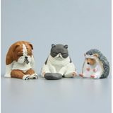 Warm Series Sitting Sleepy Zoo Figure Koelkastmagneten (Fat Cat)