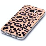 Voor Galaxy S7 edge Plating Marble Pattern Soft TPU Protective Case(Leopard)