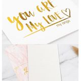 100 STUKS Valentijnsdag Bronzing Wenskaart Bloemenwinkel Verjaardag Bedankkaart (Special Love For Special You)