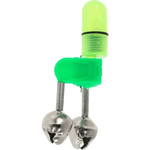 10 stuks Hengelsport accessoire Twin Bells Clip visserij Bite Alarm met LED-nachtlampje