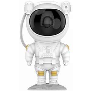 3W Astronaut Starry Sky Laser Projection Lamp USB Starry Night Light(White)