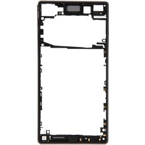 Voorpaneel vervanging voor de Sony Xperia Z5 (singleversie SIM-kaart) (zwart)