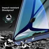 Voor iPhone 12 Pro Max ROCK 2.5D Green Light Eye Protection Anti-blue Light Full Screen Tempered Glass Film