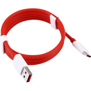 1m Type C to USB 2.0 Data / laad Kabel  Voor OnePlus 3(rood)