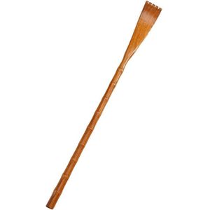 BQR01 Back Scratcher Lange Handvat Houten Massage Scratcher  Style: Round Nature Color