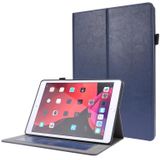 Voor iPad 10.2 / iPad Pro 10.5 Crazy Horse Texture Horizontale Flip Lederen behuizing met 2-vouwbare houder & kaartsleuf (Donkerblauw)