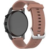 22mm Texture Siliconen Polsband Horloge Band voor Fossil Hybrid Smartwatch HR  Male Gen 4 Explorist HR  Male Sport (Bruin)