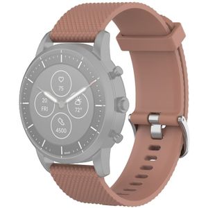 22mm Texture Siliconen Polsband Horloge Band voor Fossil Hybrid Smartwatch HR  Male Gen 4 Explorist HR  Male Sport (Bruin)