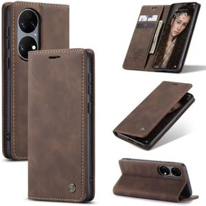 Caseme 013 Multifunctionele Horizontale Flip Lederen Case met Houder & Card Slot & Portemonnee voor Huawei P50