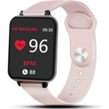 B57 1 3 inch IPS kleurenscherm Smart Watch IP67 waterdicht  ondersteuning bericht herinnering/hartslagmeter/sedentaire herinnering/bloeddruk monitoring/slaapbewaking (roze)