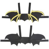 2 stks Huisdier Halloween Borstriem Hond Kat Print Bat Wings Props Grappige Kostuums  Grootte: M (Gewone paragraaf)