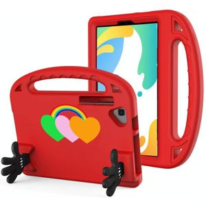 Voor Huawei MatePad 10.4 2022 Liefde Kleine Palm Houder EVA Tablet Case (Rood)