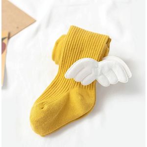 Lente en herfst kinderen panty breien panty grootte: S 0-1 jaar oud (geel)