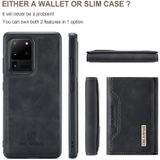 Voor Samsung Galaxy S20 Ultra DG.MING M2 Serie 3-voudige Multi Card Bag + Magnetische achterkant Schokbestendig Case met Portemonnee & Houder Functie (Zwart)