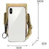 Multifunctionele mobiele telefoon tas buitenshuis sport taille tas (Zwart)