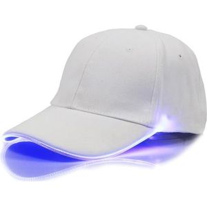 LED Lichtgevende Baseball Cap Mannelijke Outdoor Fluorescerende zonnehoed  stijl: batterij  kleur: Witte Hoed Blauw Licht