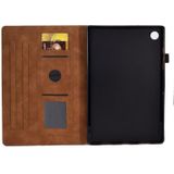 Voor Samsung Galaxy Tab A8 10.5 2021 Relif Glimlach Flip Tablet Lederen Case (Bruin)