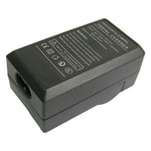 2-in-1 digitale camera batterij / accu laadr voor samsung slb-0837(b)