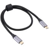 USB-C / Type-C Man naar USB-C / Type-C Male Thunderbolt 3 Datakabel  Kabellengte: 1m