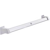 2 PCS Vilscijon Aluminum Alloy Wall Hanging Shelf Bathroom Toilet Slippers Towel Rack  Colour: Lengthen Silver