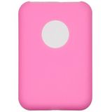 Ultra-dunne Magsafing Silicone Case voor Magsafe-batterij (fluorescerend roze)