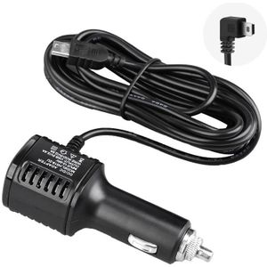 H519 Autolader Driving Recorder Power Cord Dual USB met Display Oplaadlijn  Specificatie: Mini Right Elbow