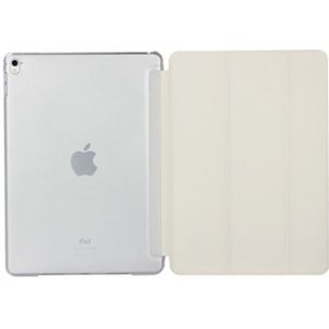 Pure kleur samenvoegen horizontale Flip lederen case voor iPad Pro 10 5 inch/iPad Air (2019)  met houder (wit)