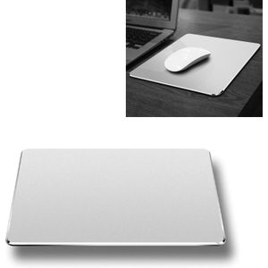 Aluminium legering Dubbelzijdige Non-slip Mat Desk Muismat  Grootte : Mini (Zilver)