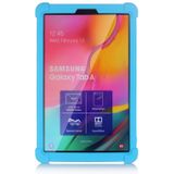 Voor Galaxy Tab A 10.1 (2019) T510 Tablet PC Siliconen Beschermhoes met onzichtbare beugel (Hemelsblauw)