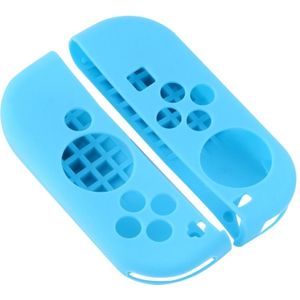 2 stuks voor Nintendo Switch spel knop siliconen beschermhoes (blauw)