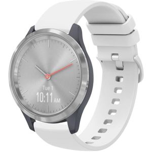 Voor Garmin Vivomove 3S 18mm effen kleur zachte siliconen horlogeband